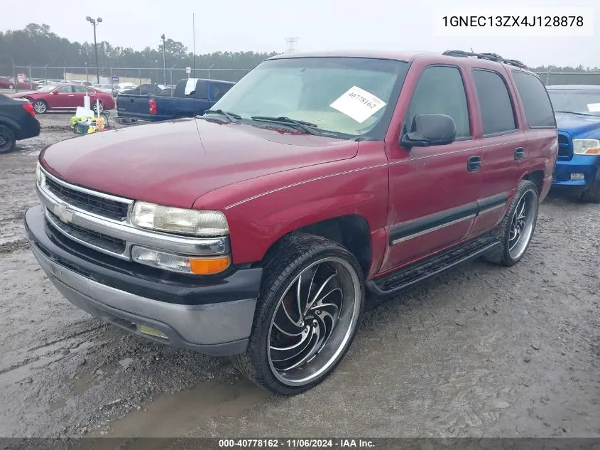 2004 Chevrolet Tahoe Ls VIN: 1GNEC13ZX4J128878 Lot: 40778162