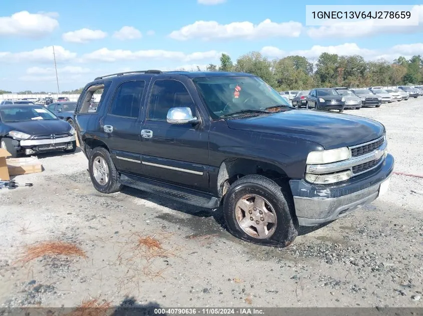 2004 Chevrolet Tahoe Ls VIN: 1GNEC13V64J278659 Lot: 40790636