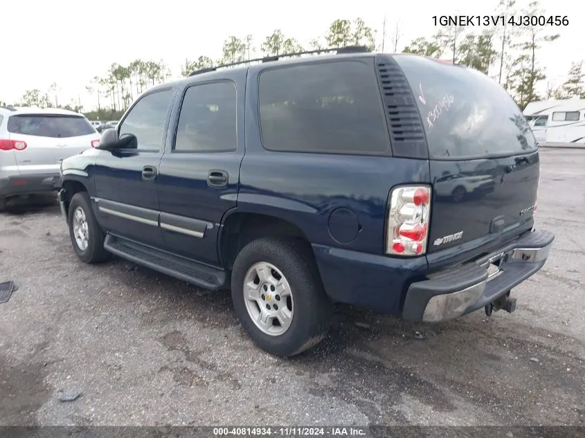 2004 Chevrolet Tahoe Ls VIN: 1GNEK13V14J300456 Lot: 40814934