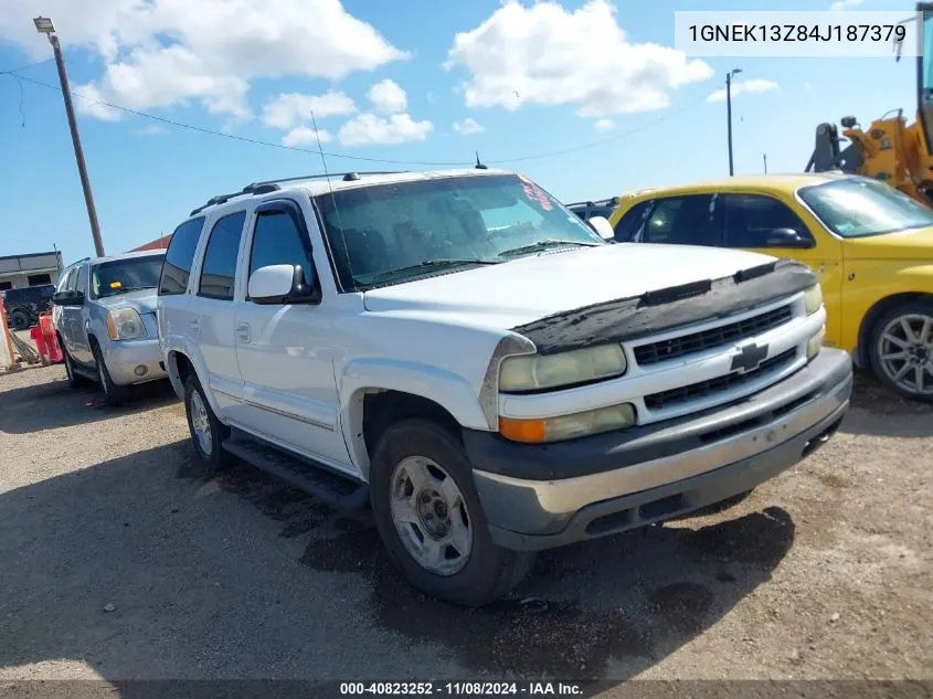 1GNEK13Z84J187379 2004 Chevrolet Tahoe Lt