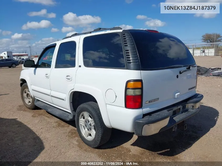 1GNEK13Z84J187379 2004 Chevrolet Tahoe Lt