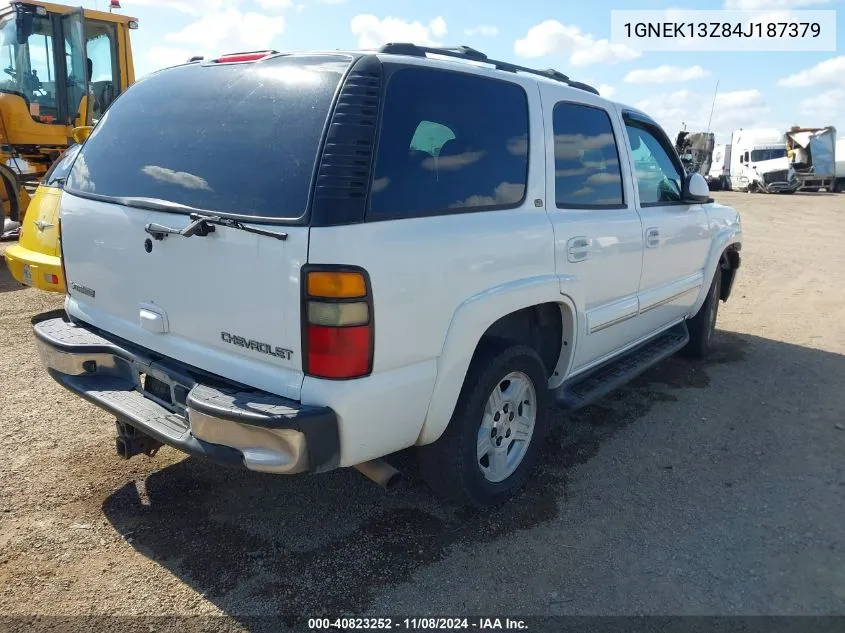 1GNEK13Z84J187379 2004 Chevrolet Tahoe Lt