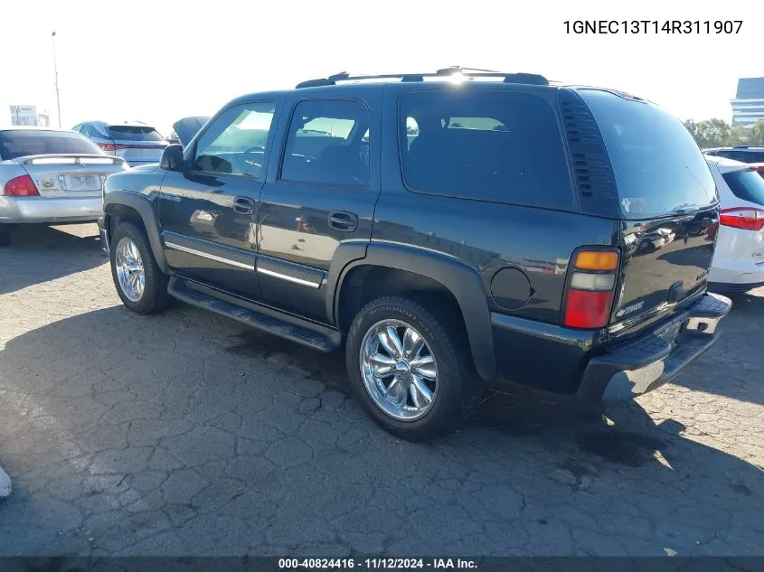 2004 Chevrolet Tahoe Ls VIN: 1GNEC13T14R311907 Lot: 40824416