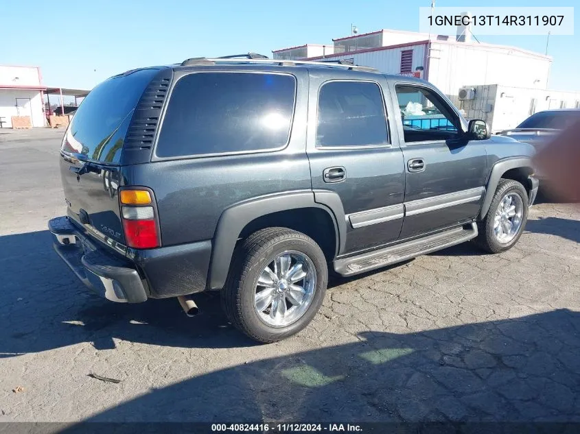 2004 Chevrolet Tahoe Ls VIN: 1GNEC13T14R311907 Lot: 40824416