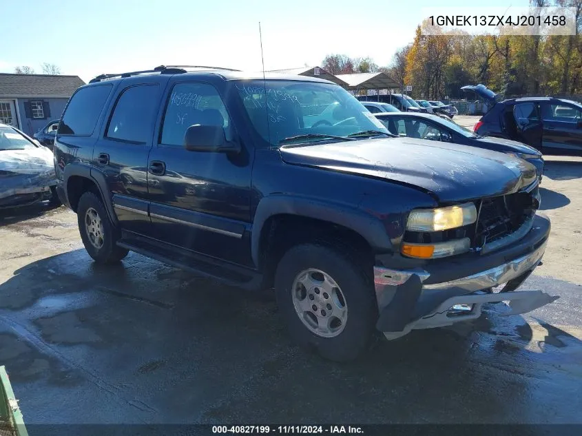 2004 Chevrolet Tahoe Ls VIN: 1GNEK13ZX4J201458 Lot: 40827199