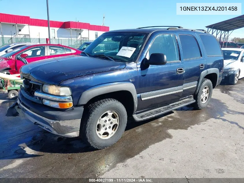 2004 Chevrolet Tahoe Ls VIN: 1GNEK13ZX4J201458 Lot: 40827199