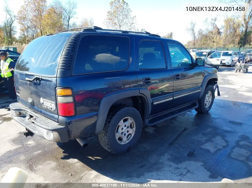 2004 Chevrolet Tahoe Ls VIN: 1GNEK13ZX4J201458 Lot: 40827199