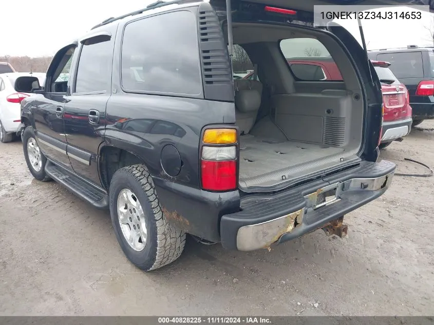 2004 Chevrolet Tahoe Lt VIN: 1GNEK13Z34J314653 Lot: 40828225