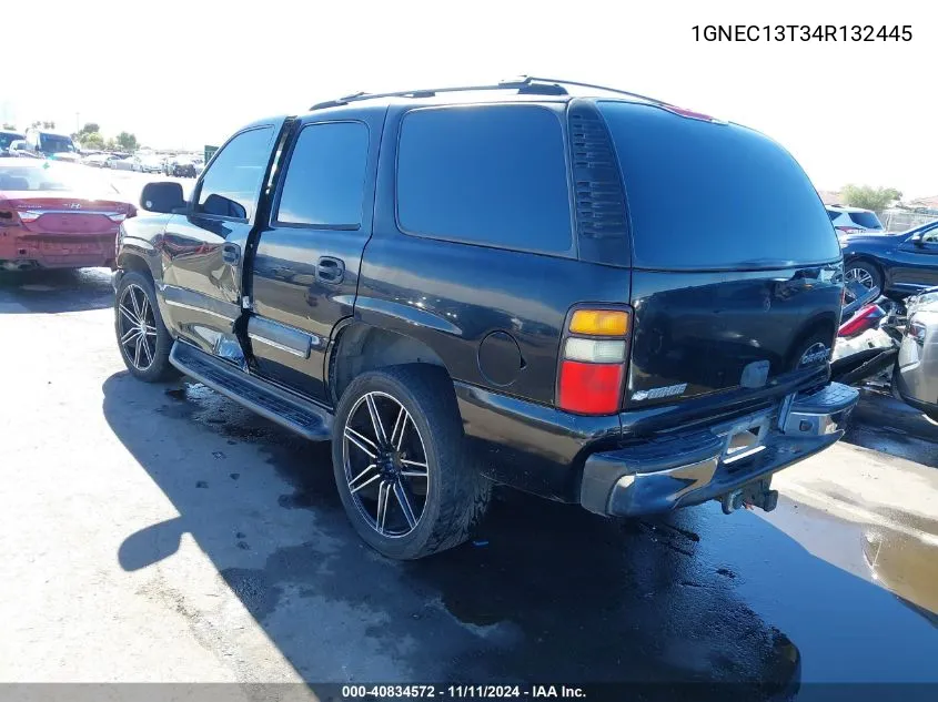 2004 Chevrolet Tahoe Ls VIN: 1GNEC13T34R132445 Lot: 40834572