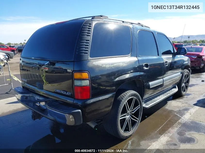 2004 Chevrolet Tahoe Ls VIN: 1GNEC13T34R132445 Lot: 40834572