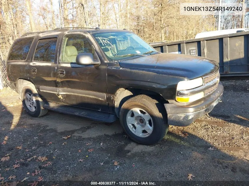 2004 Chevrolet Tahoe Lt VIN: 1GNEK13Z54R149240 Lot: 40838377