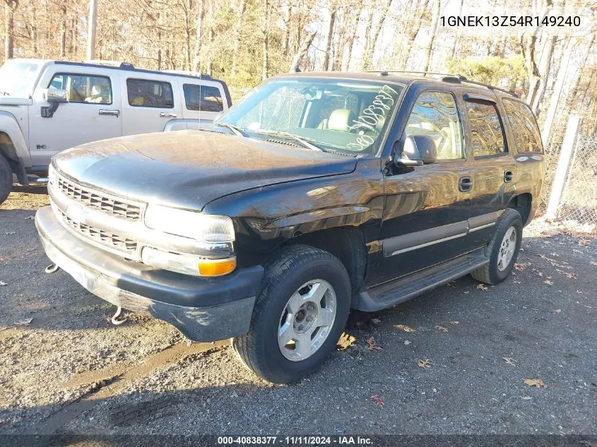 2004 Chevrolet Tahoe Lt VIN: 1GNEK13Z54R149240 Lot: 40838377