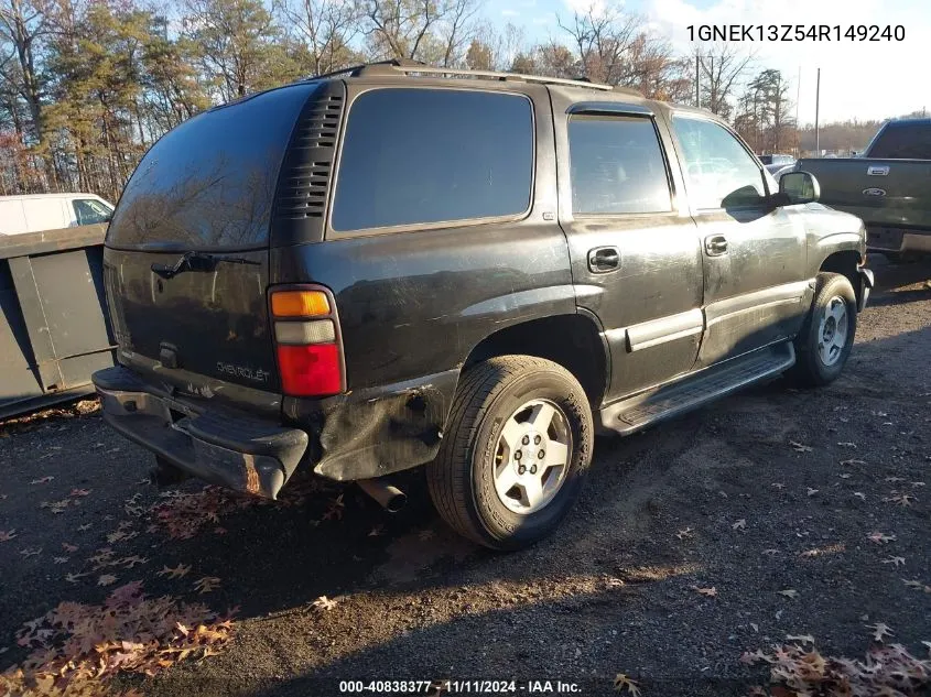 2004 Chevrolet Tahoe Lt VIN: 1GNEK13Z54R149240 Lot: 40838377