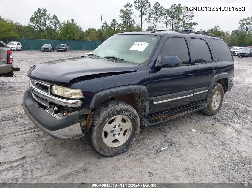 2004 Chevrolet Tahoe Lt VIN: 1GNEC13Z54J281653 Lot: 40842319