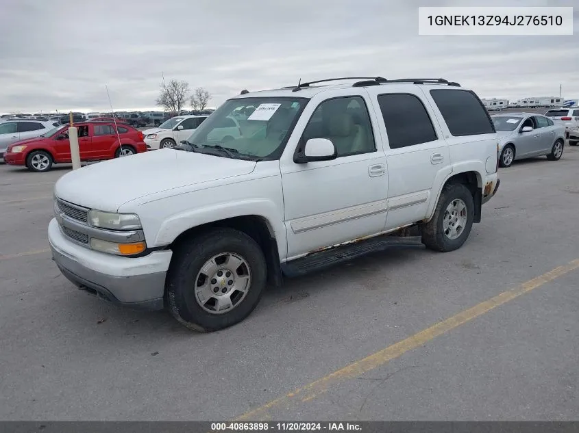 2004 Chevrolet Tahoe Lt VIN: 1GNEK13Z94J276510 Lot: 40863898