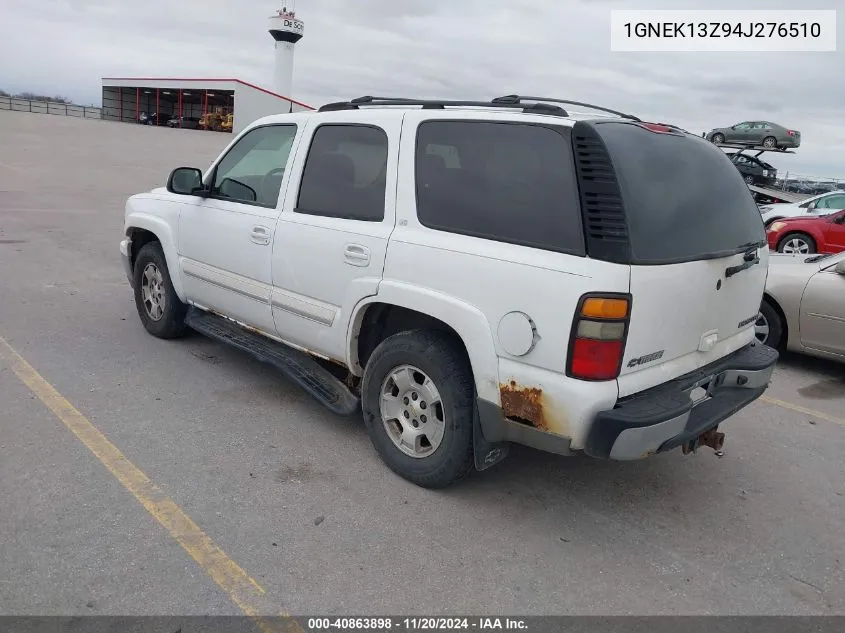 2004 Chevrolet Tahoe Lt VIN: 1GNEK13Z94J276510 Lot: 40863898