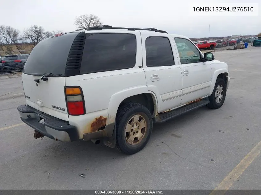 2004 Chevrolet Tahoe Lt VIN: 1GNEK13Z94J276510 Lot: 40863898