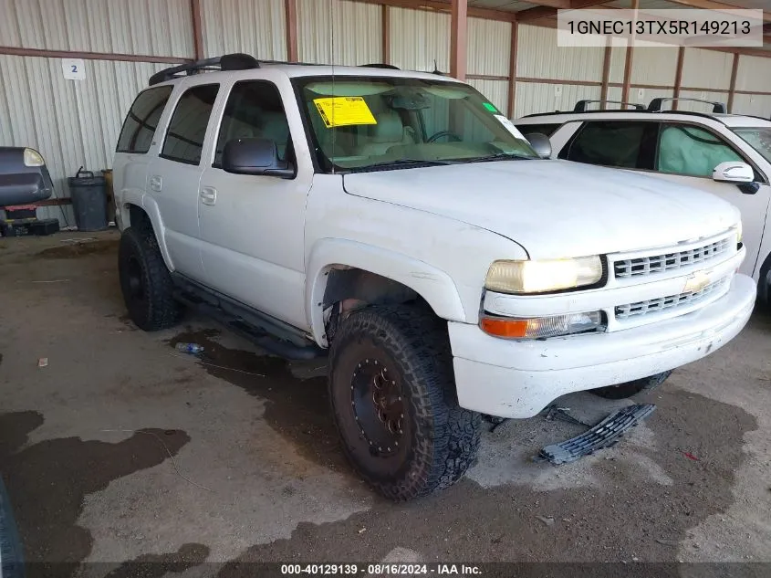 2005 Chevrolet Tahoe Z71 VIN: 1GNEC13TX5R149213 Lot: 40129139