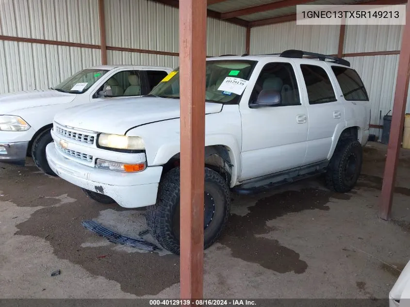 2005 Chevrolet Tahoe Z71 VIN: 1GNEC13TX5R149213 Lot: 40129139