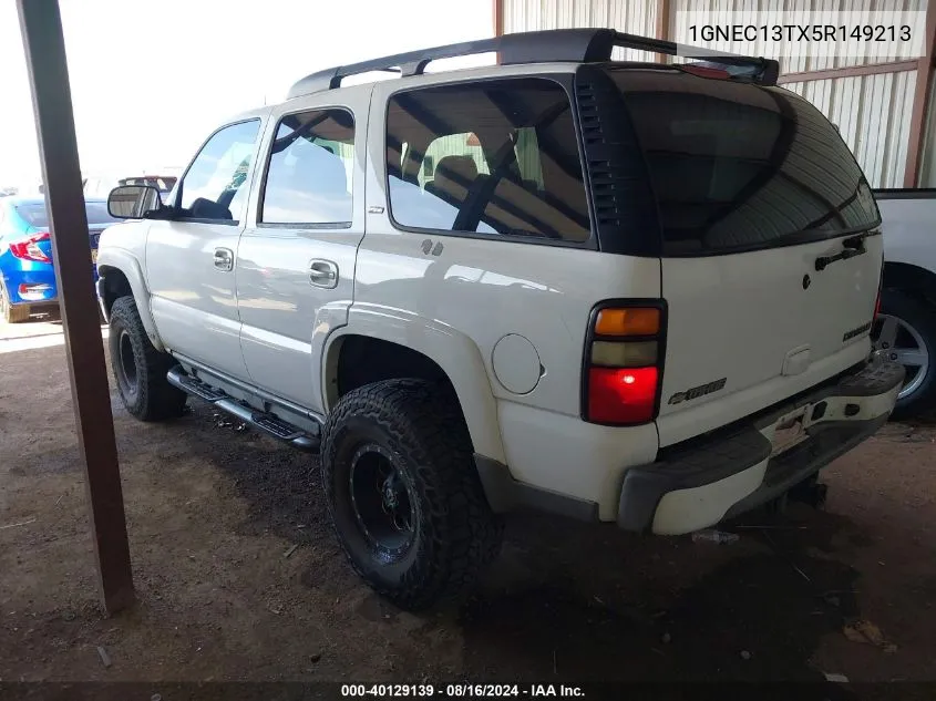 2005 Chevrolet Tahoe Z71 VIN: 1GNEC13TX5R149213 Lot: 40129139