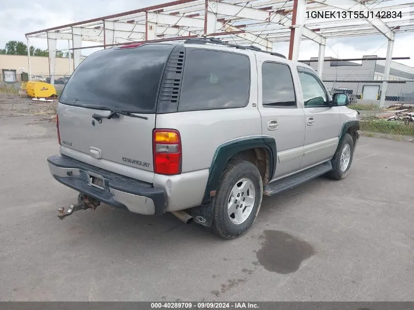 2005 Chevrolet Tahoe Lt VIN: 1GNEK13T55J142834 Lot: 40289709