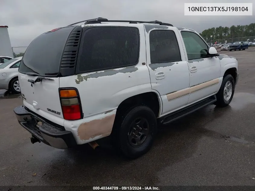 1GNEC13TX5J198104 2005 Chevrolet Tahoe Lt