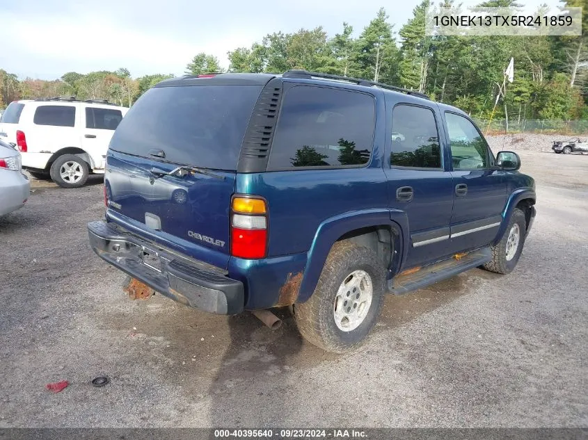 2005 Chevrolet Tahoe K1500 VIN: 1GNEK13TX5R241859 Lot: 40395640