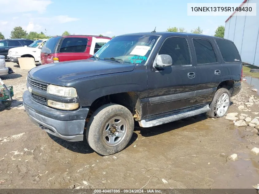 2005 Chevrolet Tahoe Ls VIN: 1GNEK13T95R148430 Lot: 40407595