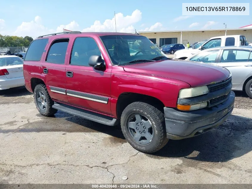 1GNEC13V65R178869 2005 Chevrolet Tahoe Ls