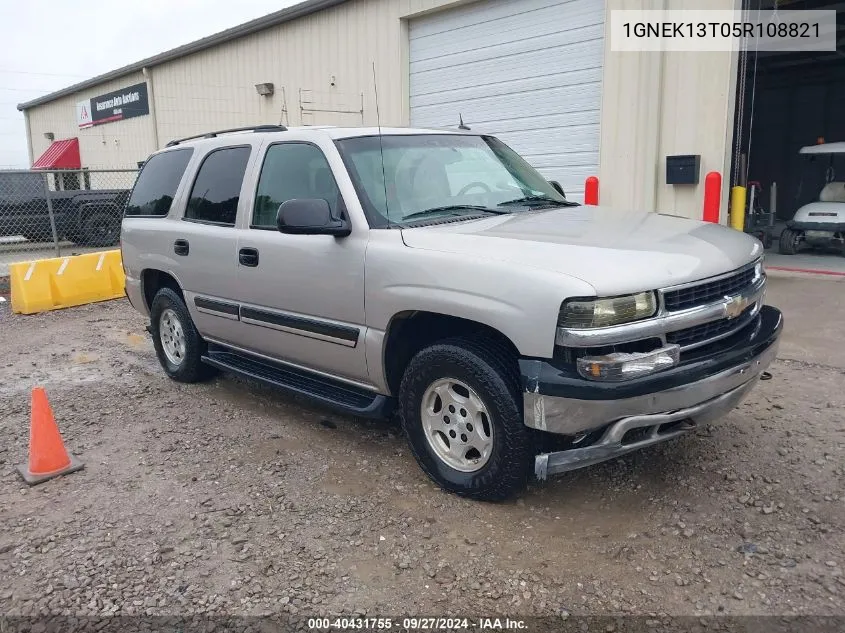 2005 Chevrolet Tahoe Ls VIN: 1GNEK13T05R108821 Lot: 40431755