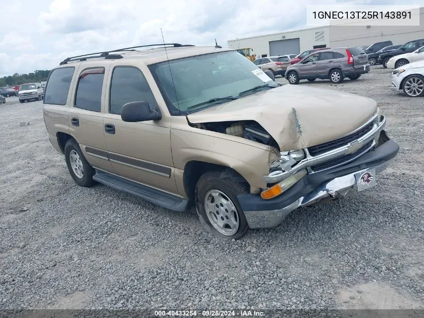 2005 Chevrolet Tahoe Ls VIN: 1GNEC13T25R143891 Lot: 40433254