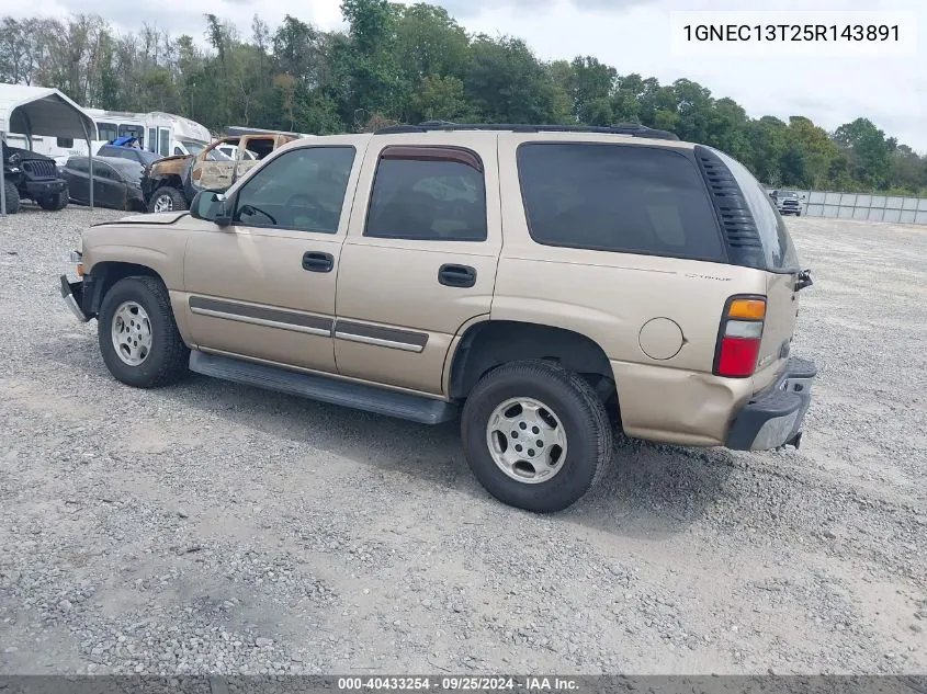 1GNEC13T25R143891 2005 Chevrolet Tahoe Ls