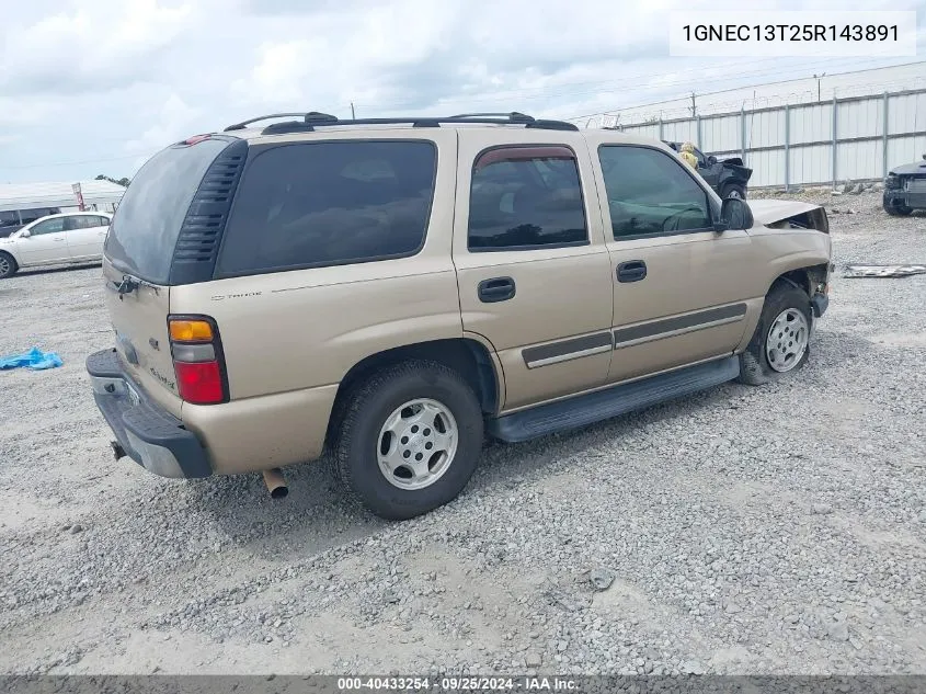 1GNEC13T25R143891 2005 Chevrolet Tahoe Ls