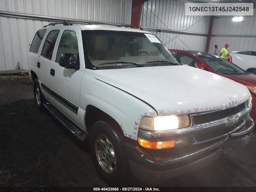 2005 Chevrolet Tahoe Ls VIN: 1GNEC13T45J242548 Lot: 40433868