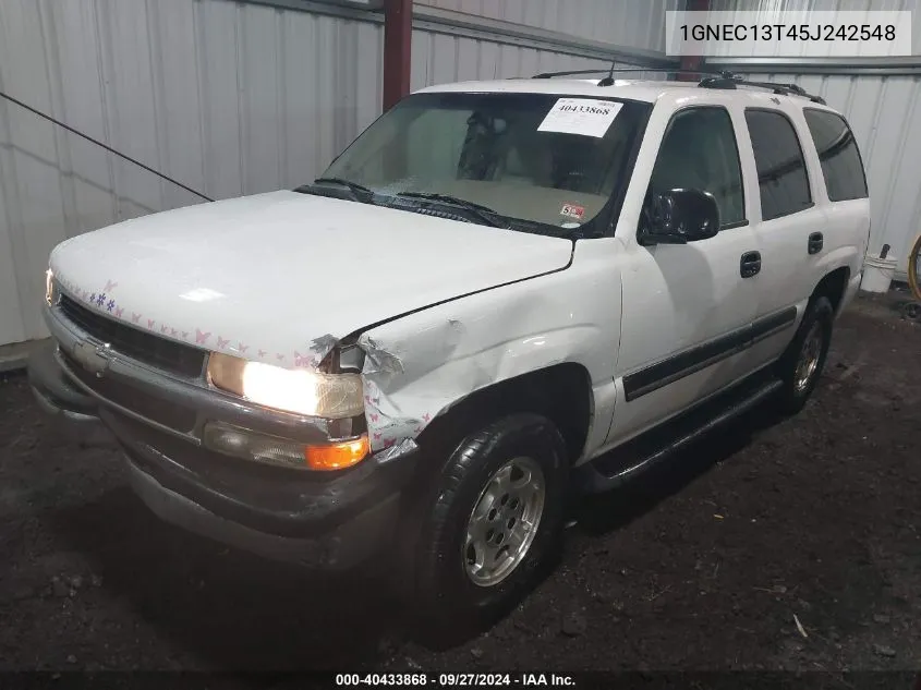 2005 Chevrolet Tahoe Ls VIN: 1GNEC13T45J242548 Lot: 40433868