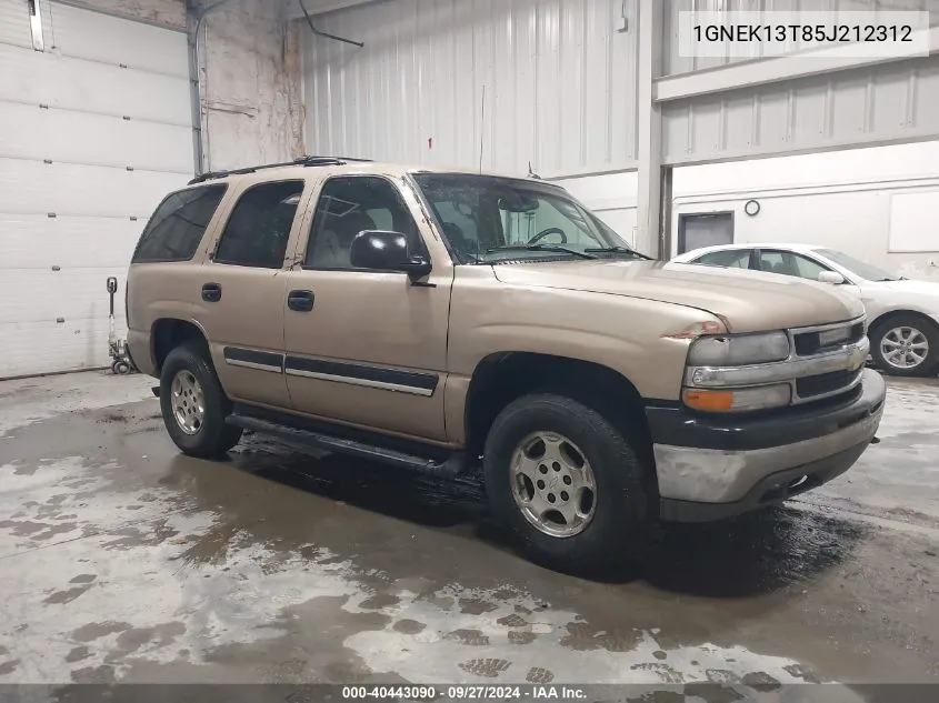 2005 Chevrolet Tahoe Ls VIN: 1GNEK13T85J212312 Lot: 40443090