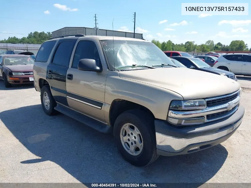 2005 Chevrolet Tahoe Ls VIN: 1GNEC13V75R157433 Lot: 40454391