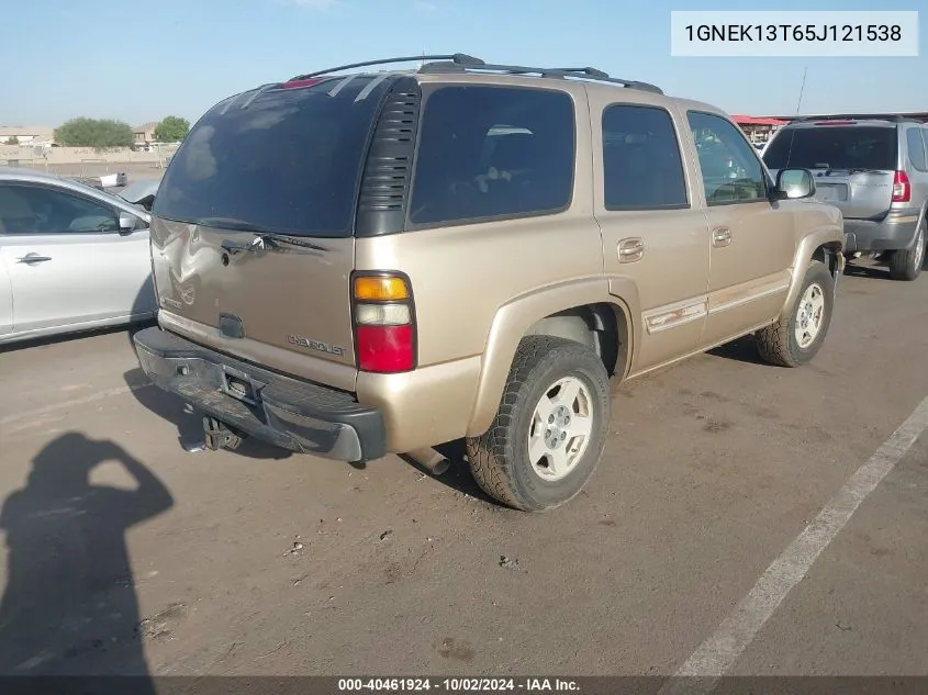 2005 Chevrolet Tahoe Lt VIN: 1GNEK13T65J121538 Lot: 40461924