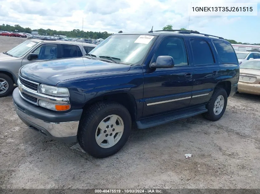 2005 Chevrolet Tahoe Lt VIN: 1GNEK13T35J261515 Lot: 40475519