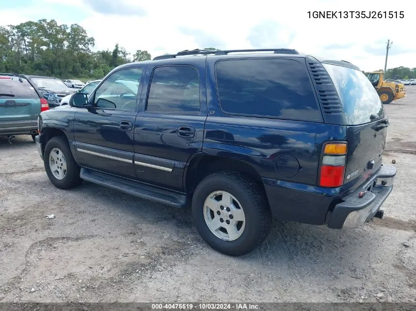 2005 Chevrolet Tahoe Lt VIN: 1GNEK13T35J261515 Lot: 40475519