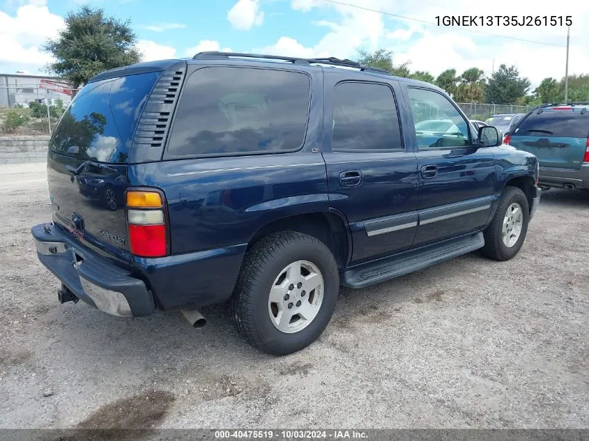 2005 Chevrolet Tahoe Lt VIN: 1GNEK13T35J261515 Lot: 40475519