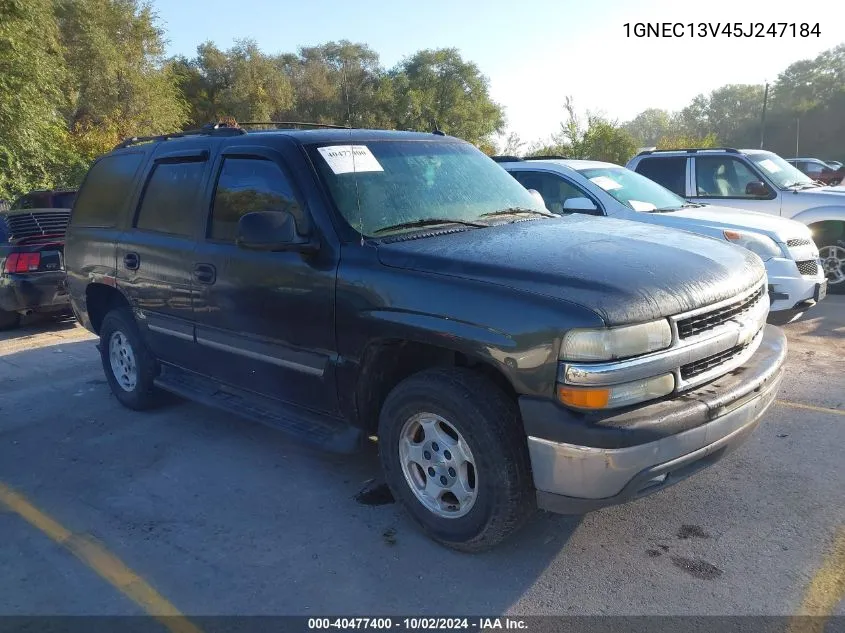 2005 Chevrolet Tahoe Ls VIN: 1GNEC13V45J247184 Lot: 40477400