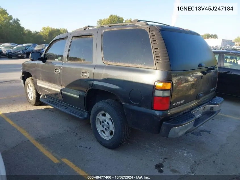 2005 Chevrolet Tahoe Ls VIN: 1GNEC13V45J247184 Lot: 40477400