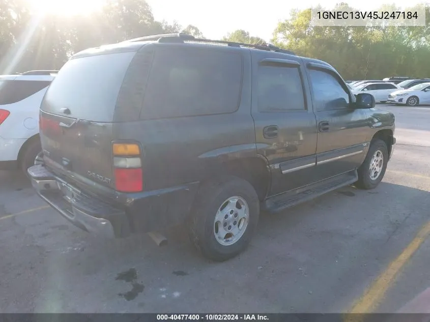 2005 Chevrolet Tahoe Ls VIN: 1GNEC13V45J247184 Lot: 40477400