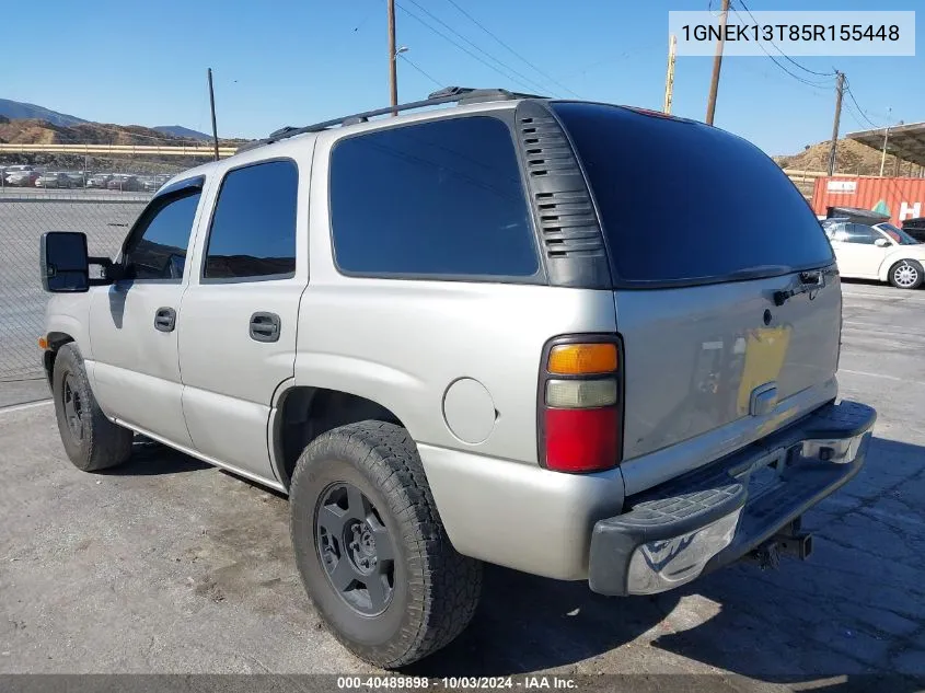 2005 Chevrolet Tahoe Lt VIN: 1GNEK13T85R155448 Lot: 40489898