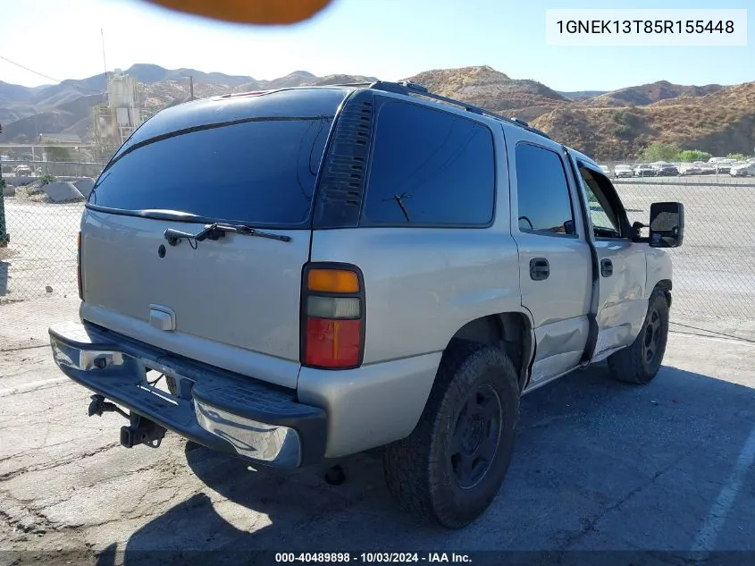 2005 Chevrolet Tahoe Lt VIN: 1GNEK13T85R155448 Lot: 40489898