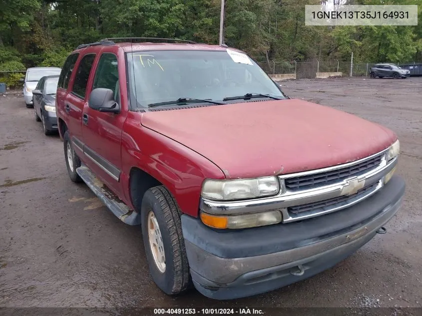 1GNEK13T35J164931 2005 Chevrolet Tahoe Ls