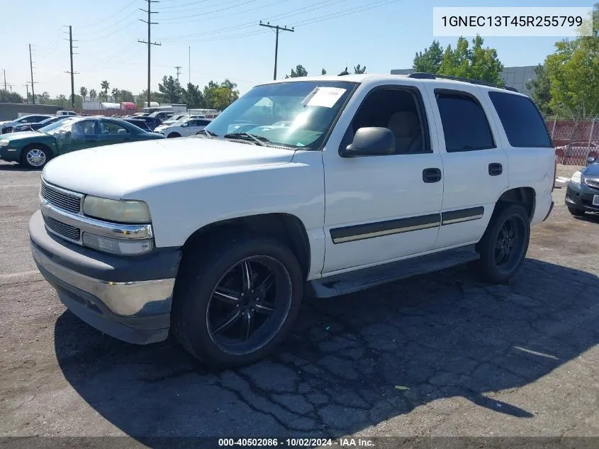 2005 Chevrolet Tahoe Ls VIN: 1GNEC13T45R255799 Lot: 40502086