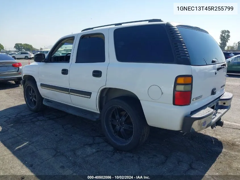 2005 Chevrolet Tahoe Ls VIN: 1GNEC13T45R255799 Lot: 40502086