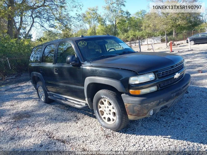 2005 Chevrolet Tahoe Z71 VIN: 1GNEK13TX5R190797 Lot: 40510055